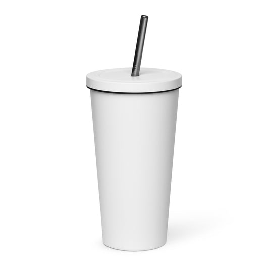 DAAS Insulated tumbler with a straw