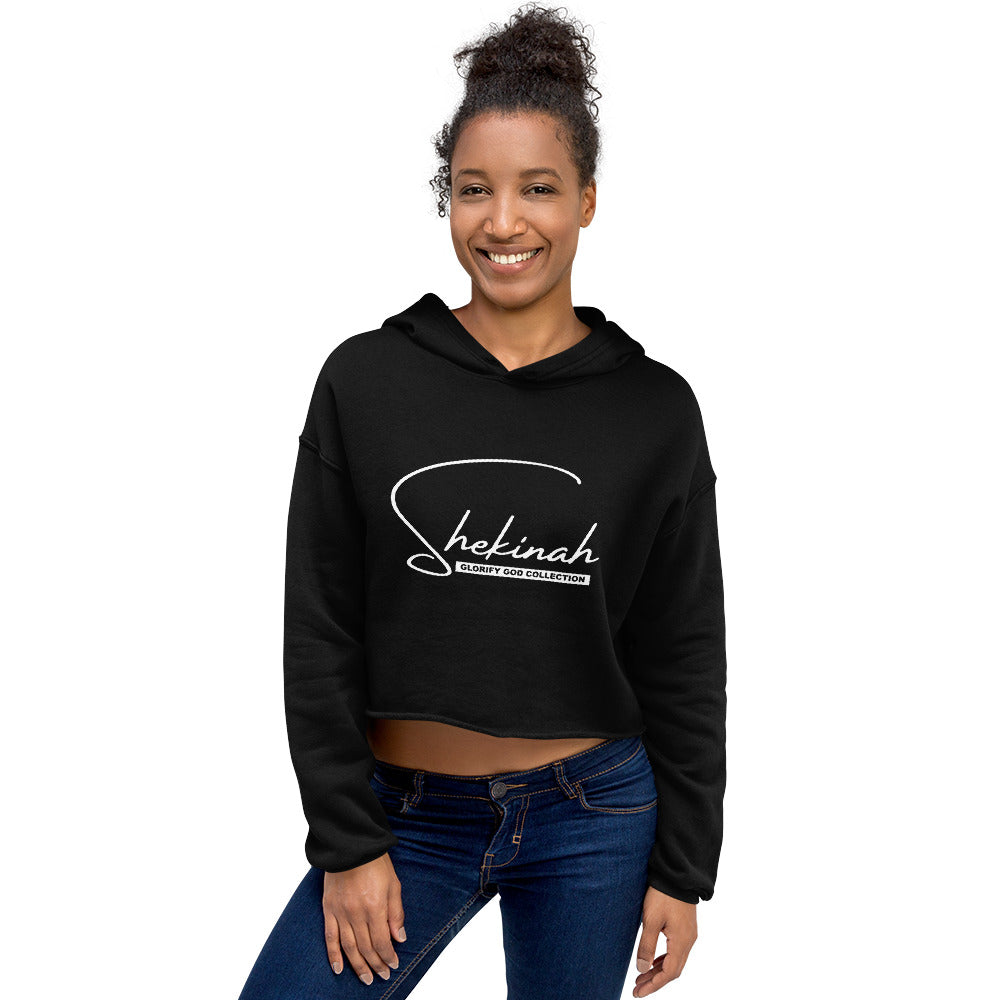 Shekinah Black Crop Hoodie