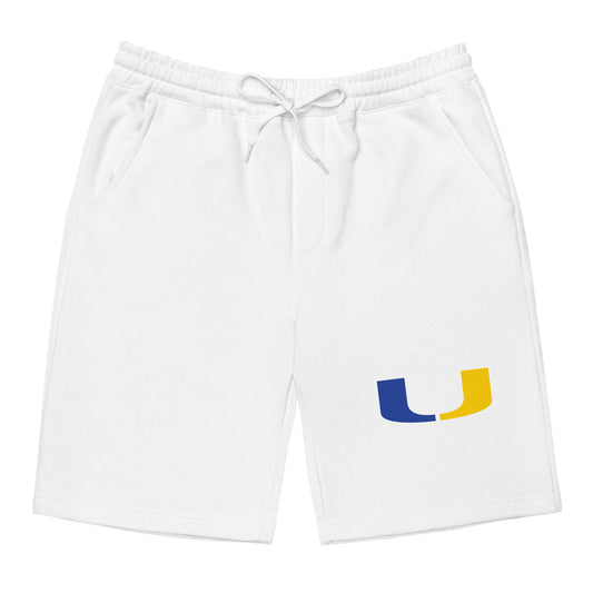 Redford Union White fleece shorts