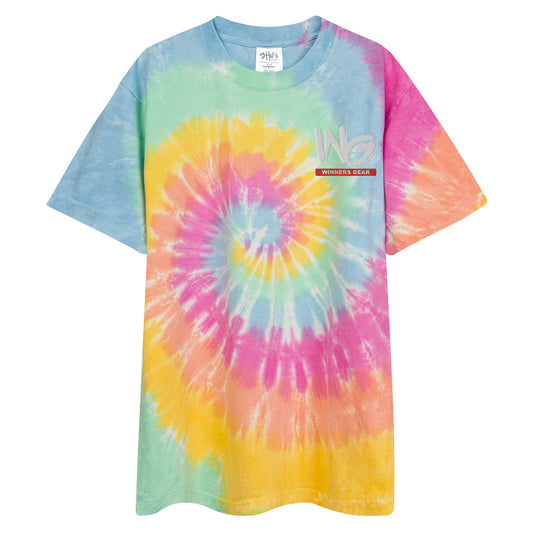 Winners Gear PInk & Green Tie Dye Tee