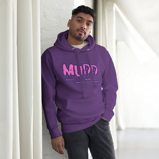 Purple Hoodie with Pink & Blue Logo