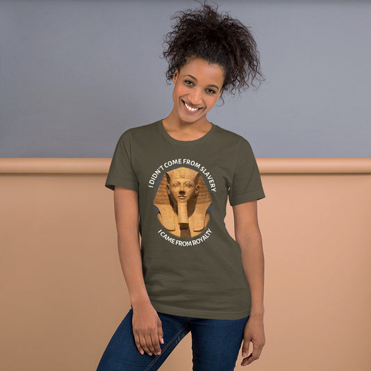 From Royalty Short-Military Green Sleeve Unisex T-Shirt