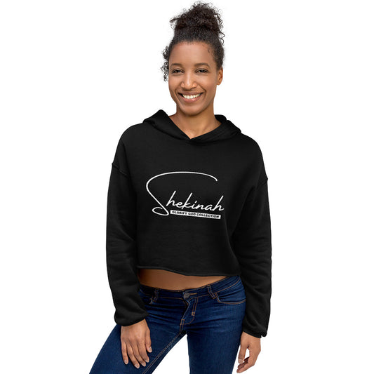 Shekinah Black Crop Hoodie